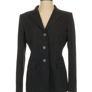 Anne Klein Black Women's Single-Breasted Tailored Blazer